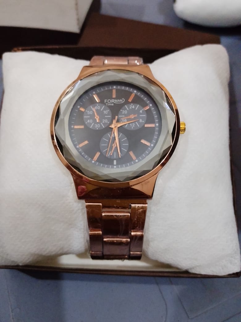 forman time copper colour black dial (Copy)
